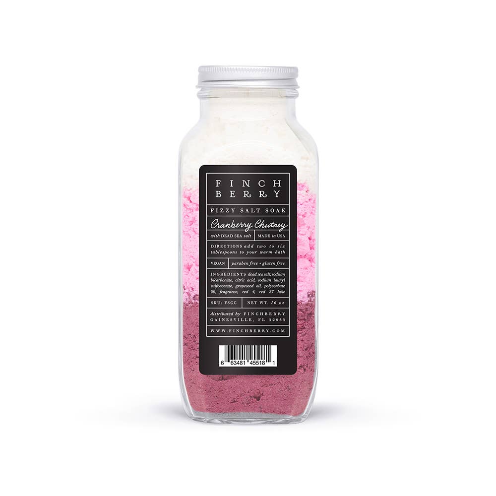 Cranberry Chutney Fizzy Salt Softening Bath Soak