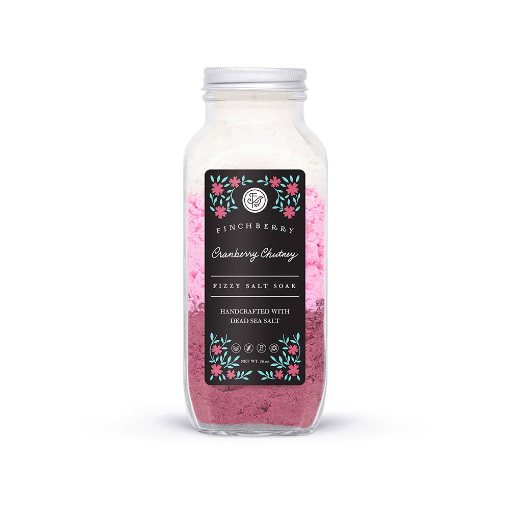 Cranberry Chutney Fizzy Salt Softening Bath Soak