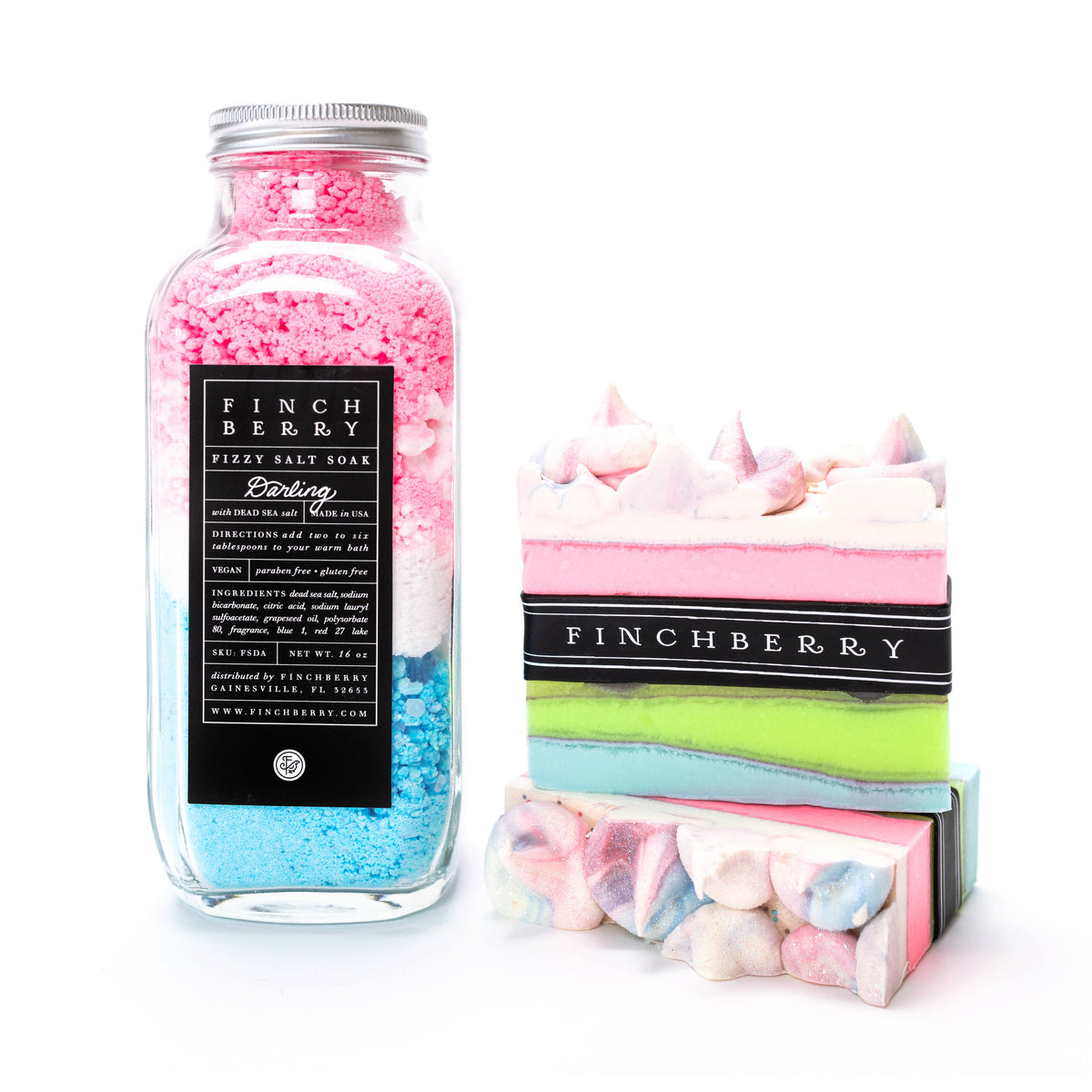 Darling Relaxing and Softening Fizzy  Salt Bath Soak
